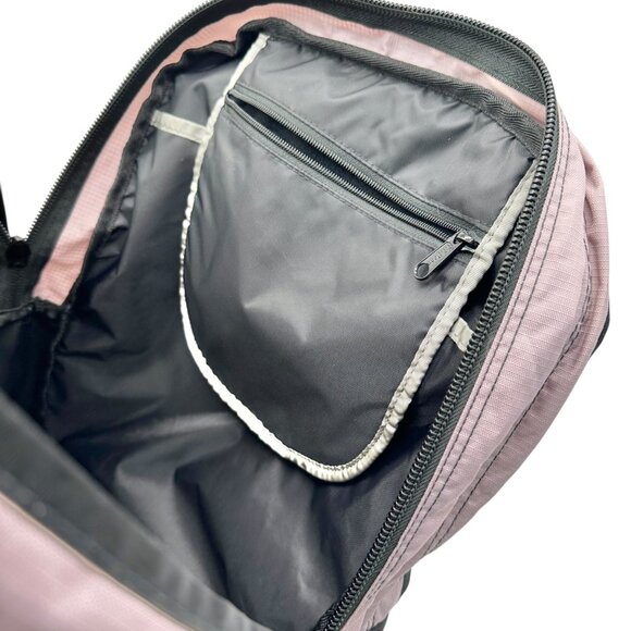 LL Bean Backpack Pink Black Multiple Compartments Headphone Port Computer Pocket main image 4